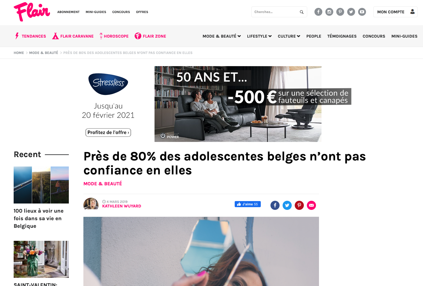 Article Flair sur Imparfaites